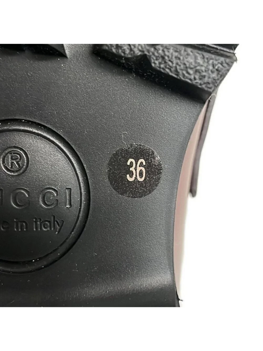 Gucci Loafers 36 Horsebit Gold Leather Bordeaux - Picture 6 of 10